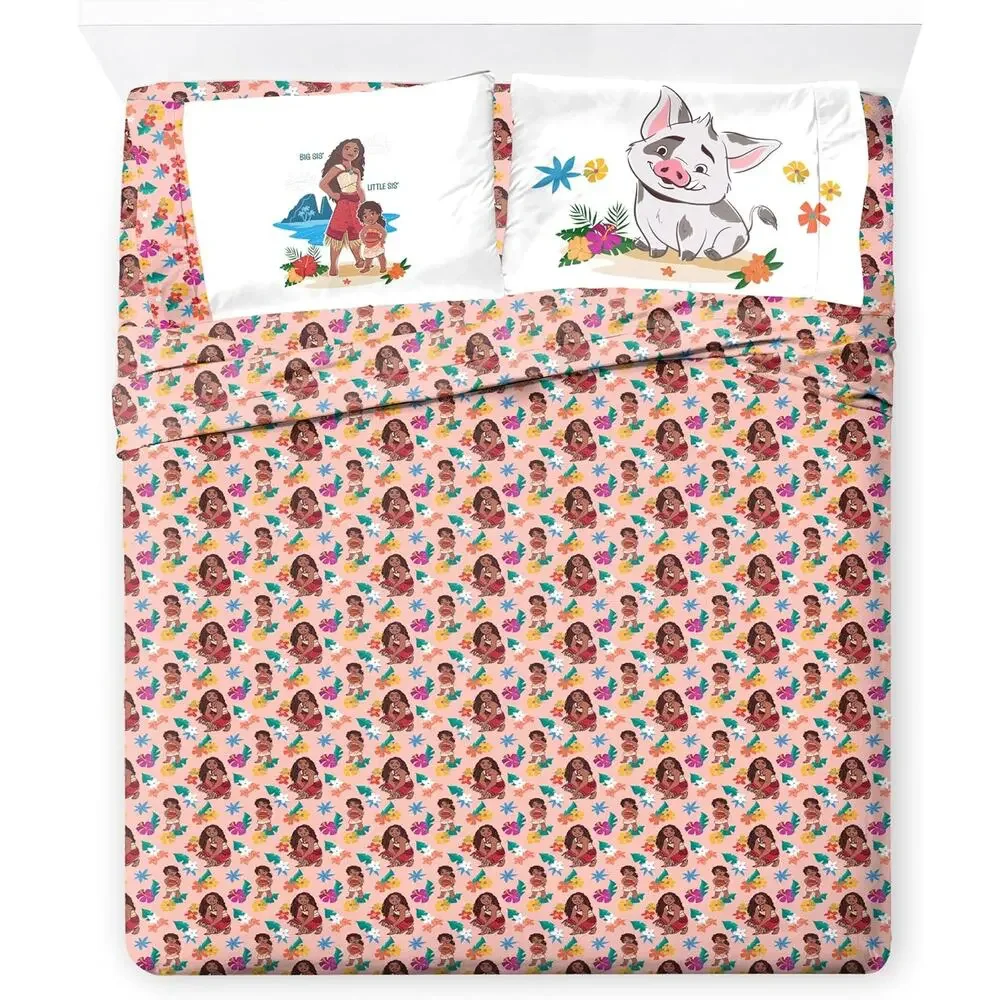 NEW Franco Disney Moana 7 Pc Full Double Comforter & Sheet Set